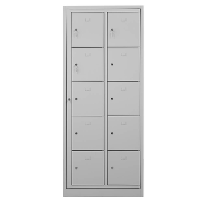 Artikelbild 5 für Gürkan Schließfachschrank lichtgrau 107699, 10 Schließfächer 80,0 x 45,0 x 190,0 cm, Artikelnummer 562951