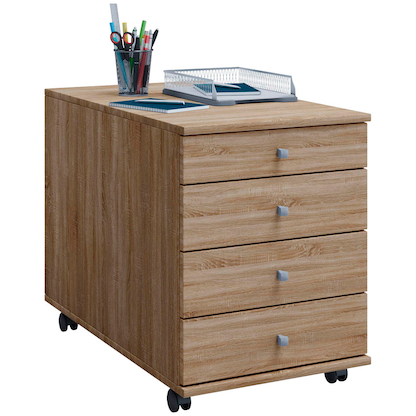 Artikelbild für VCM my office Lona Rollcontainer eiche 4 Auszüge 42,0 x 75,0 x 57,0 cm, Artikelnummer 973750