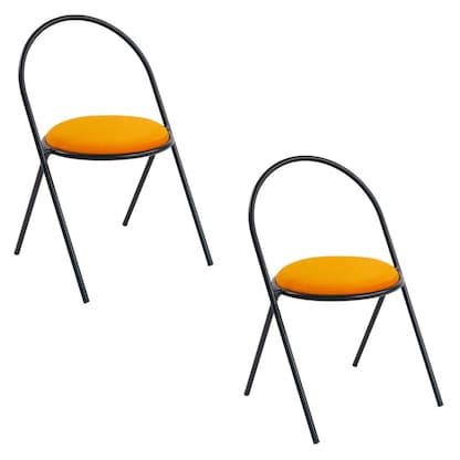 Artikelbild 24 für 2 meet powered by PAPERFLOW Besucherstühle SATURNE CHSATX2SC.01.20 safran Kunstleder, Artikelnummer 230419