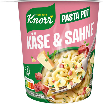 Artikelbild für Knorr® PASTA POT KÄSE & SAHNE Fertiggericht 1 St., Artikelnummer 627978