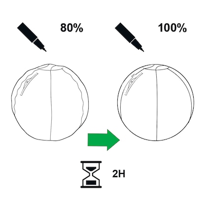 Artikelbild 7 für LEITZ Ergo Active Sitzball dunkelgrau 55,0 cm, Artikelnummer 998637