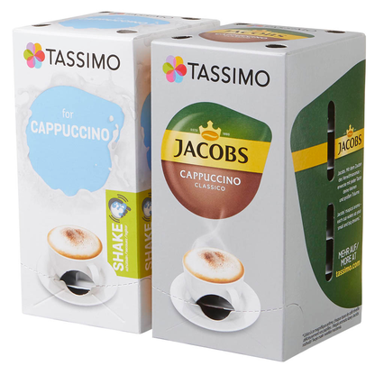 Artikelbild 11 für TASSIMO JACOBS CAPPUCCINO CLASSICO Kaffeediscs, Arabica- und Robustabohnen 8 Portionen, Artikelnummer 857649