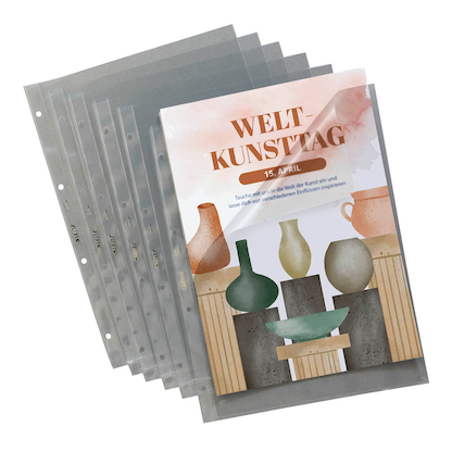 Artikelbild 15 für 100 LEITZ Prospekthüllen 4744 DIN A4 glasklar glatt 0,08 mm, Artikelnummer 154153