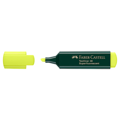 Artikelbild für FABER-CASTELL 48 Textmarker gelb, 1 St., Artikelnummer 246189