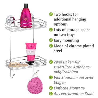 Artikelbild 3 für WENKO Duschregal Edelstahl, rostfrei, Artikelnummer 529624