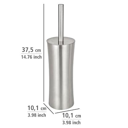Artikelbild 2 für WENKO WC-Garnitur Pieno silber Metall, Artikelnummer 811937