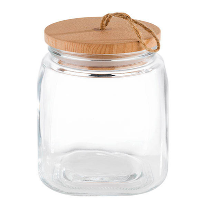 Artikelbild für APS Vorratsdosen WOODY 17,0 cm hoch transparent 2,0 l, 1 St., Artikelnummer 199249