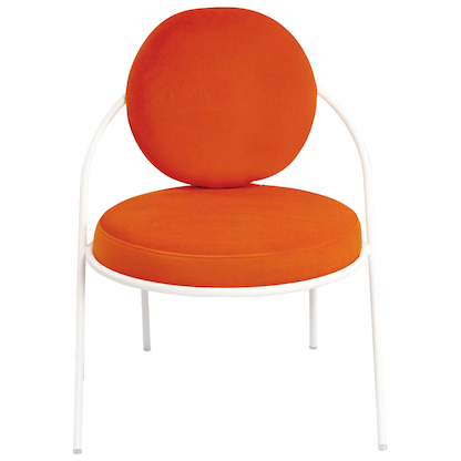 Artikelbild 3 für meet powered by PAPERFLOW Sessel SATURNE rost weiß Stoff, 1 St., Artikelnummer 231827