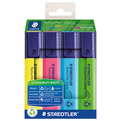 Artikelbild 20 für STAEDTLER Textsurfer® classic 364 Textmarker farbsortiert, 4 St., Artikelnummer 464337