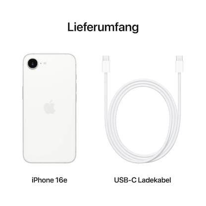 Artikelbild 8 für Apple iPhone 16e weiß 256 GB, Artikelnummer 541054