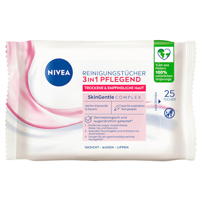 Artikelbild für NIVEA 3in1 pflegender Make-up Entferner 25 St., Artikelnummer 541689