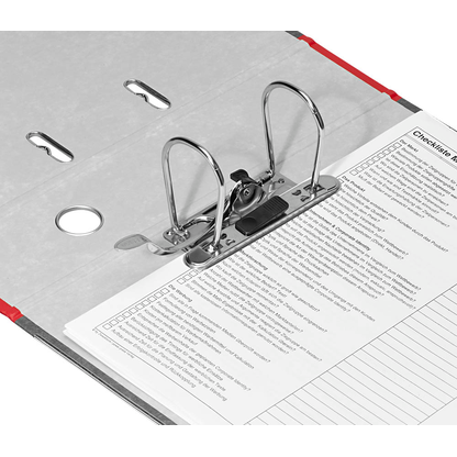 Artikelbild 7 für AKTION: 10 LEITZ 1080 Ordner rot marmoriert Karton 8,0 cm DIN A4, Artikelnummer 653799