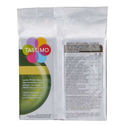 Artikelbild 5 für TASSIMO JACOBS CAPPUCCINO CLASSICO Kaffeediscs, Arabica- und Robustabohnen 8 Portionen, Artikelnummer 857649