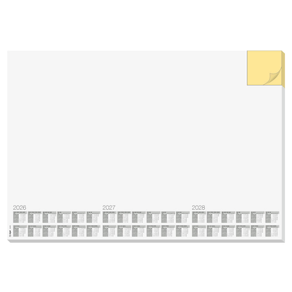 Artikelbild 10 für SIGEL Schreibtischunterlage Memo 2026/2027/2028 weiß Papier 59,5 x 41,0 cm, 30 Blatt, Artikelnummer 585629