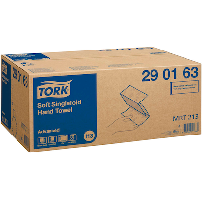 Artikelbild 4 für TORK Papierhandtücher 290163 H3 Advanced Soft Zick-Zack-Falzung 2-lagig 3.750 Tücher, Artikelnummer 117879