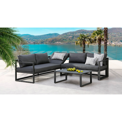 Artikelbild 2 für BEST Loungegruppe Rhodos anthrazit Metall, Aluminium, 12-teilig, Artikelnummer 138844