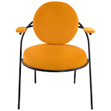 Artikelbild 1 für meet powered by PAPERFLOW Sessel SATURNE safran schwarz Kunstleder, 1 St., Artikelnummer 231286