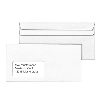 Artikelbild 2 für MAILmedia Briefumschläge DIN lang mit Fenster weiß selbstklebend 1.000 St., Artikelnummer 251660