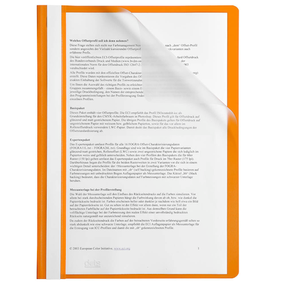 Artikelbild für 25 dots Schnellhefter Kunststoff orange DIN A4, Artikelnummer 917272