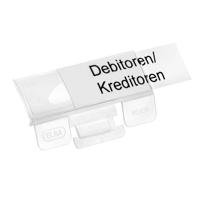 Artikelbild 2 für 25 ELBA Vollsichtreiter vertic transparent, Artikelnummer 443192