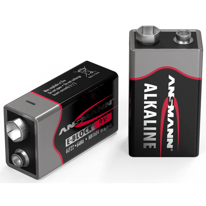 Artikelbild für 2 ANSMANN Batterien Red Alkaline E-Block 9,0 V, Artikelnummer 545921