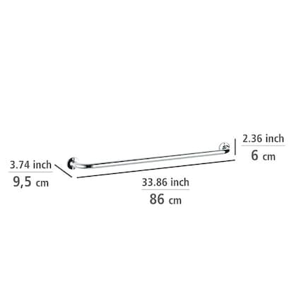 Artikelbild 2 für WENKO Handtuchhalter Basic silber, Artikelnummer 805103