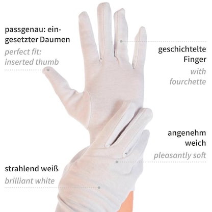 Artikelbild 2 für HYGOSTAR unisex Arbeitshandschuhe Blanc weiß Größe 7, 12 Paar, Artikelnummer 651826