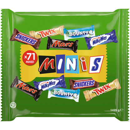 Artikelbild 9 für MINiS MIXED Minis Schokoriegel 71 St./1,425 kg, Artikelnummer 482523