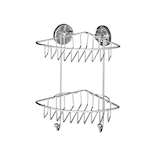 Artikelbild 1 für WENKO Bari Duschregal Edelstahl, rostfrei, Artikelnummer 529653