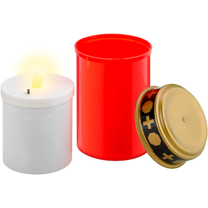 Artikelbild 2 für goobay Grablicht LED mit Timer rot, Artikelnummer 505147