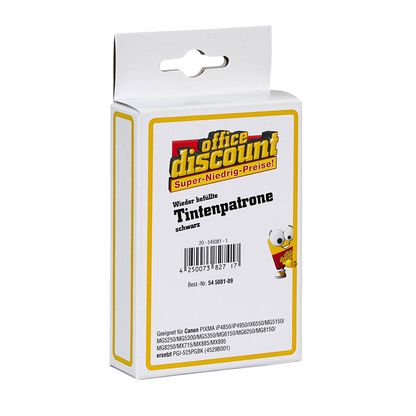 Artikelbild 2 für office discount schwarz Druckerpatrone kompatibel zu Canon PGI-525 BK, Artikelnummer 545081