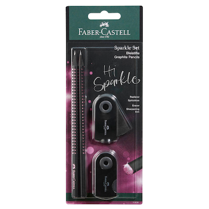 Artikelbild 2 für FABER-CASTELL Midnight rose Bleistift-Set B schwarz/rose, 1 Set, Artikelnummer 589501