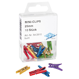 Artikelbild 1 für WEDO Kunststoff-Dekoklammern mehrfarbig Mini-Clips 10 St., Artikelnummer 500407