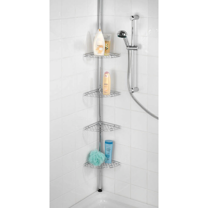 Artikelbild 2 für WENKO Teleskop-Duschregal Prea silber 28,0 x 20,0 x 65,0 - 275,0 cm, Artikelnummer 802597