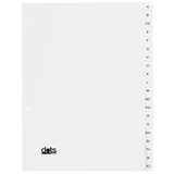 Artikelbild 1 für dots Ordnerregister DIN A4 Vollformat A-Z weiß 20-teilig, 5 Satz, Artikelnummer 293431