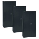 Artikelbild 1 für AKTION: 3 BISLEY Stahlschränke Universal E782A04633P3 schwarz 91,4 x 40,0 x 195,0 cm, aufgebaut, Artikelnummer 102697