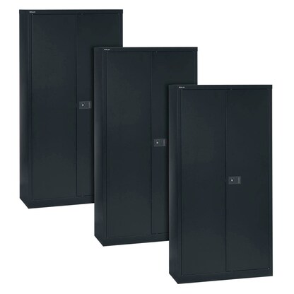 Artikelbild für AKTION: 3 BISLEY Stahlschränke Universal E782A04633P3 schwarz 91,4 x 40,0 x 195,0 cm, aufgebaut, Artikelnummer 102697