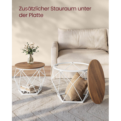 Artikelbild 7 für VASAGLE Couchtische-Set braun, Artikelnummer 439426