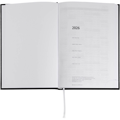 Artikelbild 4 für office discount Buchkalender Tagesplaner 2026 Schwarz, Artikelnummer 550778