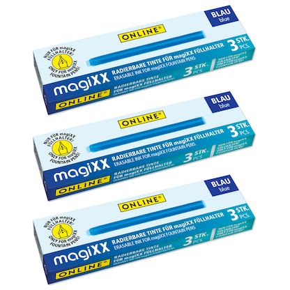 Artikelbild 21 für ONLINE® magiXX Tintenpatronen für Füller blau 3x 3 St., Artikelnummer 709236