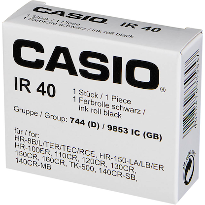 Artikelbild 5 für CASIO IR-40-2 (Gruppe 744) schwarz Farbrolle, Artikelnummer 641858