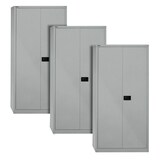 Artikelbild 1 für AKTION: 3 BISLEY Stahlschränke Universal E782A04355P3 silber 91,4 x 40,0 x 195,0 cm, aufgebaut, Artikelnummer 102719