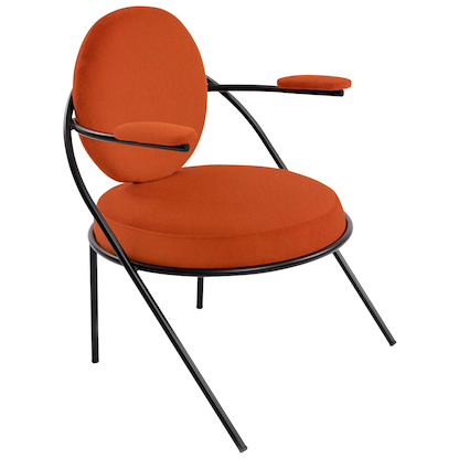 Artikelbild 2 für meet powered by PAPERFLOW Sessel SATURNE rost schwarz Kunstleder, 2 St., Artikelnummer 231029