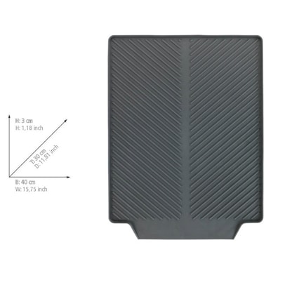 Artikelbild 3 für WENKO Abtropfmatte Linea grau, Artikelnummer 465926