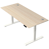Artikelbild 1 für Kerkmann Move 2 Plus elektrisch höhenverstellbarer Schreibtisch ahorn rechteckig, T-Fuß-Gestell weiß 180,0 x 80,0 cm, Artikelnummer 519452