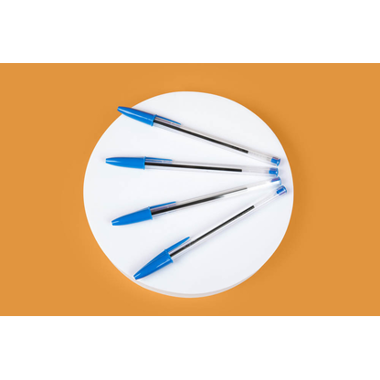 Artikelbild 4 für 90 + 10 GRATIS: BIC Kugelschreiber Cristal® Original transparent, Schreibfarbe: blau, 90 St. + GRATIS 10 St., Artikelnummer 287545