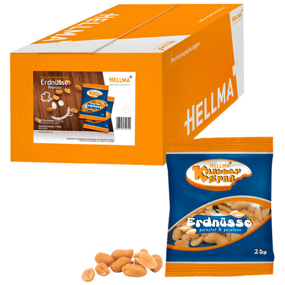 Artikelbild 15 für HELLMA Knabberspaß Erdnüsse 100x 25,0 g, Artikelnummer 257941