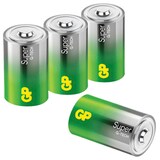 Artikelbild 1 für 4 GP Batterien SUPER Mono D 1,5 V, Artikelnummer 118988
