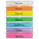 Artikelbild 1 für WUNDmed® Tablettenbox Rainbow bunt, Artikelnummer 471569