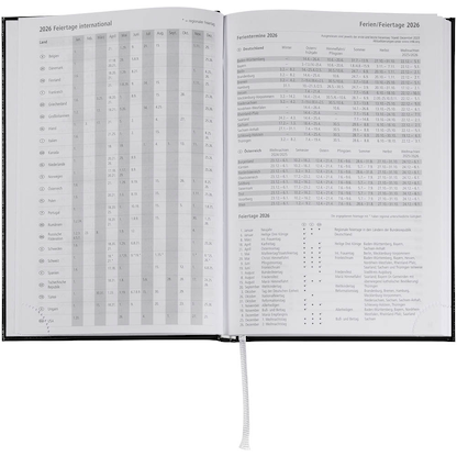 Artikelbild 6 für office discount Buchkalender Tagesplaner 2026 Schwarz, Artikelnummer 550778